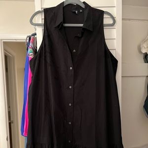 Gap XL black cotton dress